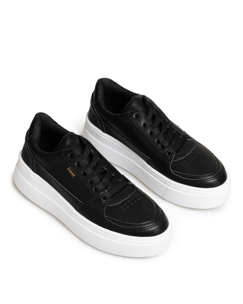 Tenis Negro Suela Alta 9130